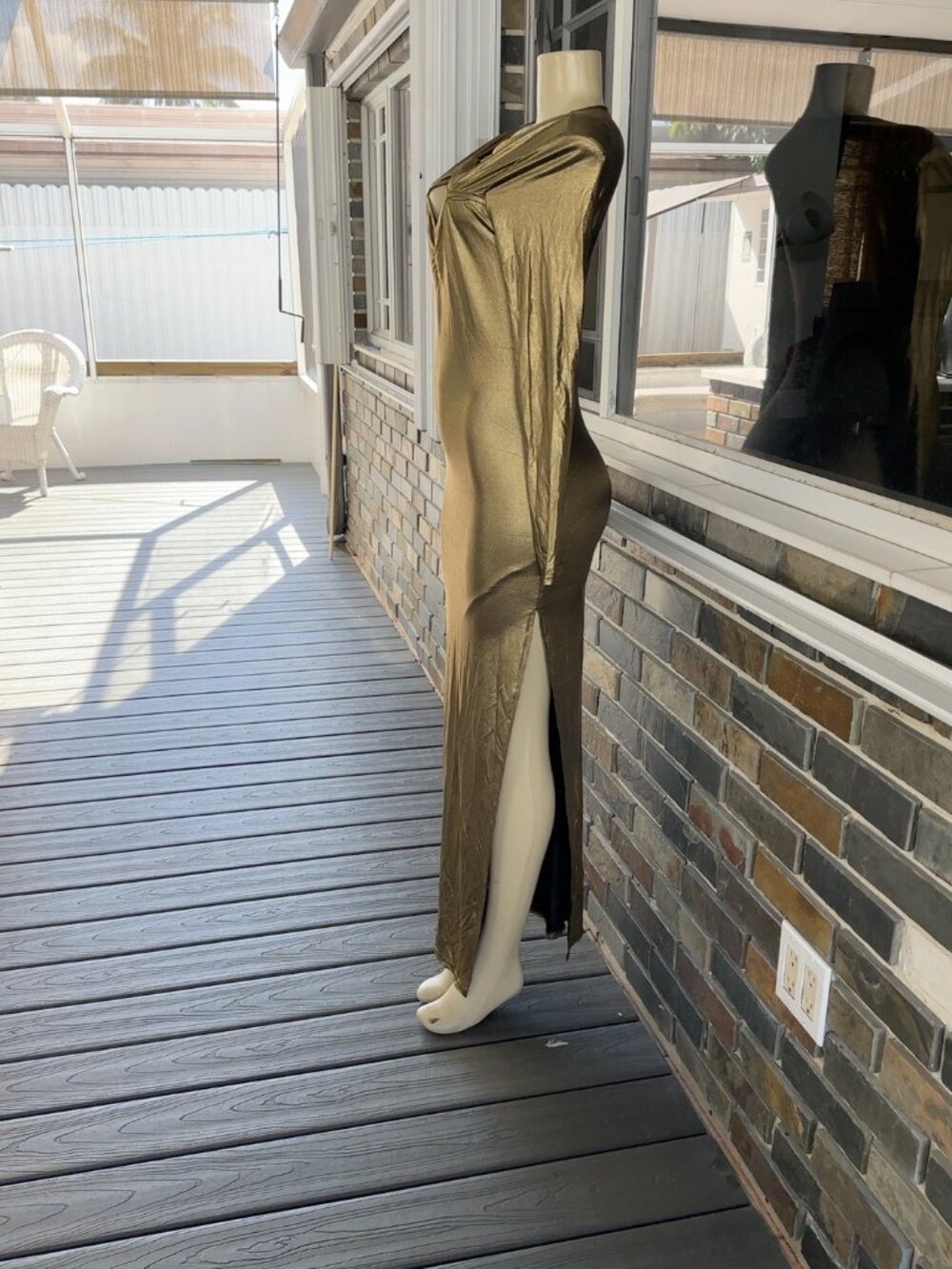 Estilo:Vestido maxi elegante de manga